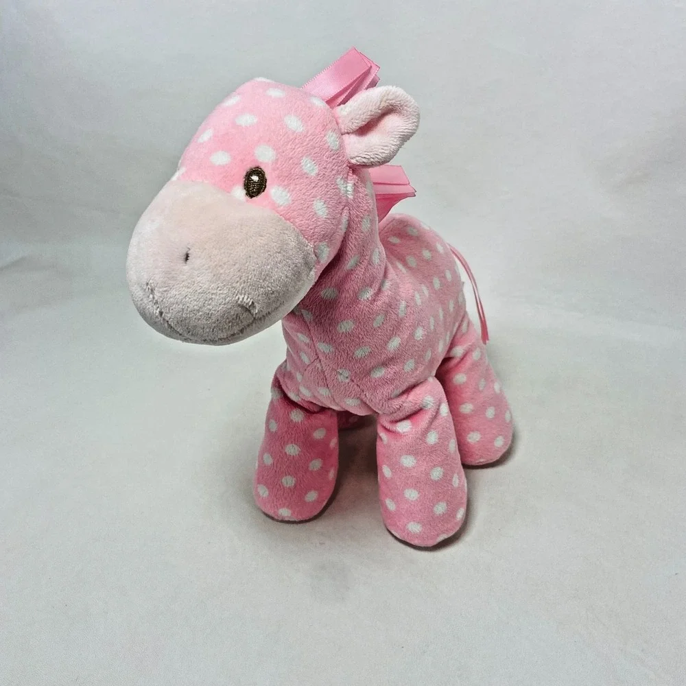 Baby Gund Lolly & Friends Pink White Polka Dots 9